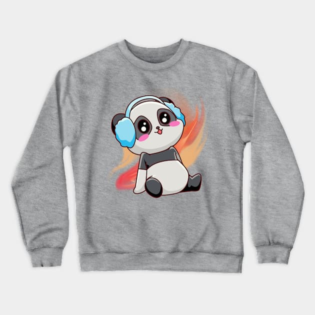 Cute Panda Yoga - Adorable Panda - Kawaii Panda Crewneck Sweatshirt by Suga Collection